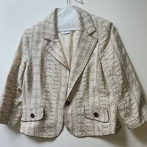 Jones embroidered jacket blazer
